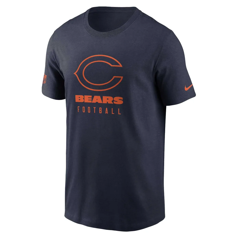 Men's Nike Navy Chicago Bears Sideline Performance - T-Shirt