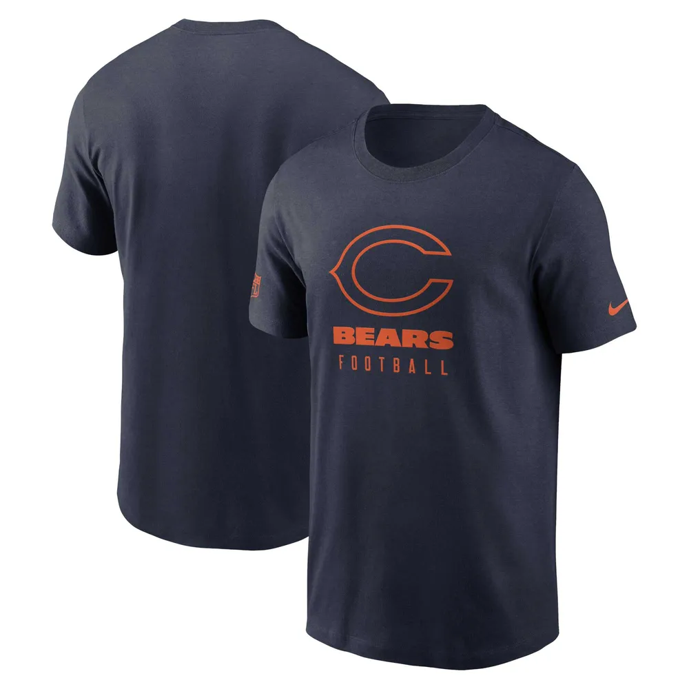 T-shirt Nike Chicago Bears Sideline Performance pour homme - Bleu marine