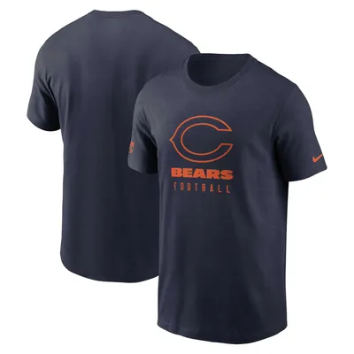 Men's Nike Navy Chicago Bears Sideline Performance - T-Shirt