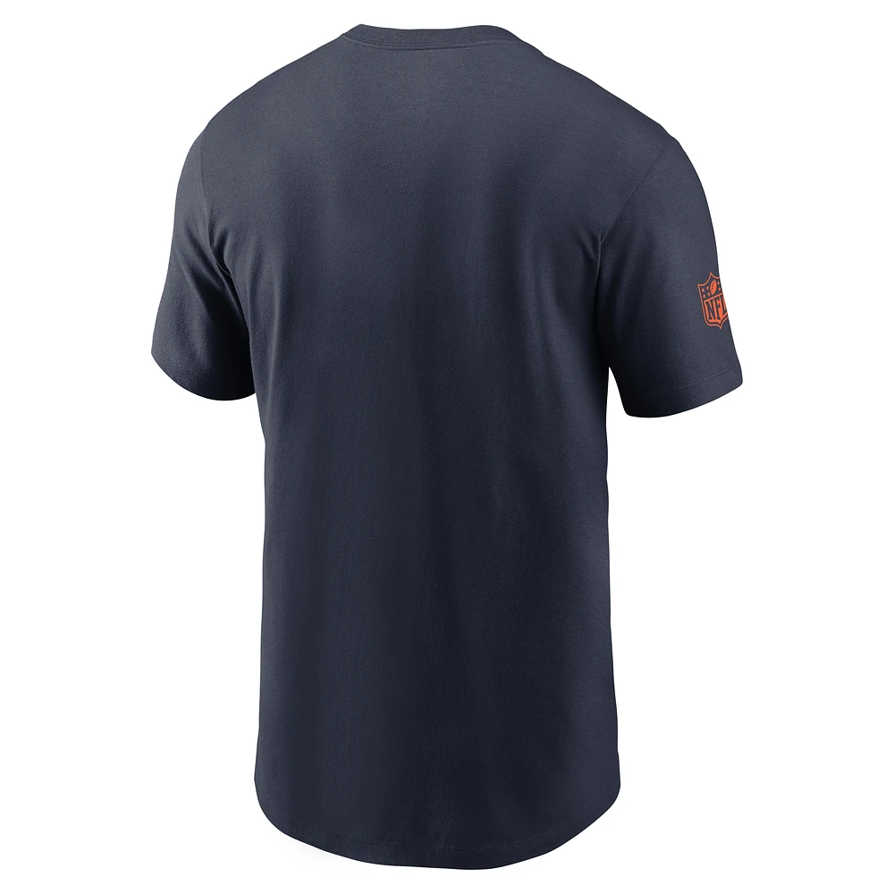 Men's Nike Navy Chicago Bears Sideline Performance T-Shirt