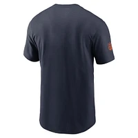 Men's Nike Navy Chicago Bears Sideline Performance T-Shirt