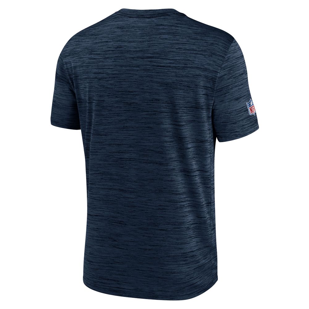 Men's Nike Navy Chicago Bears Sideline Velocity Athletic Performance - T-Shirt