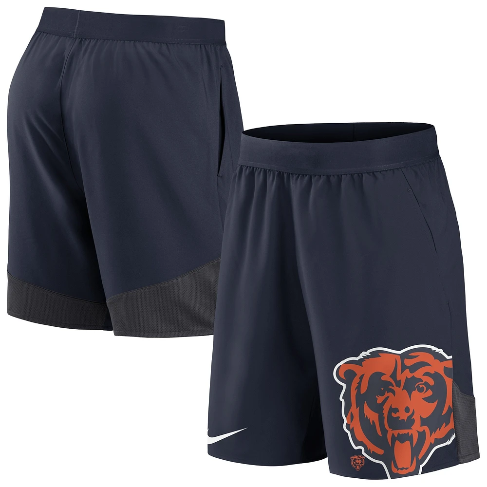 Short Nike Chicago Bears Stretch Performance pour homme - Bleu marine