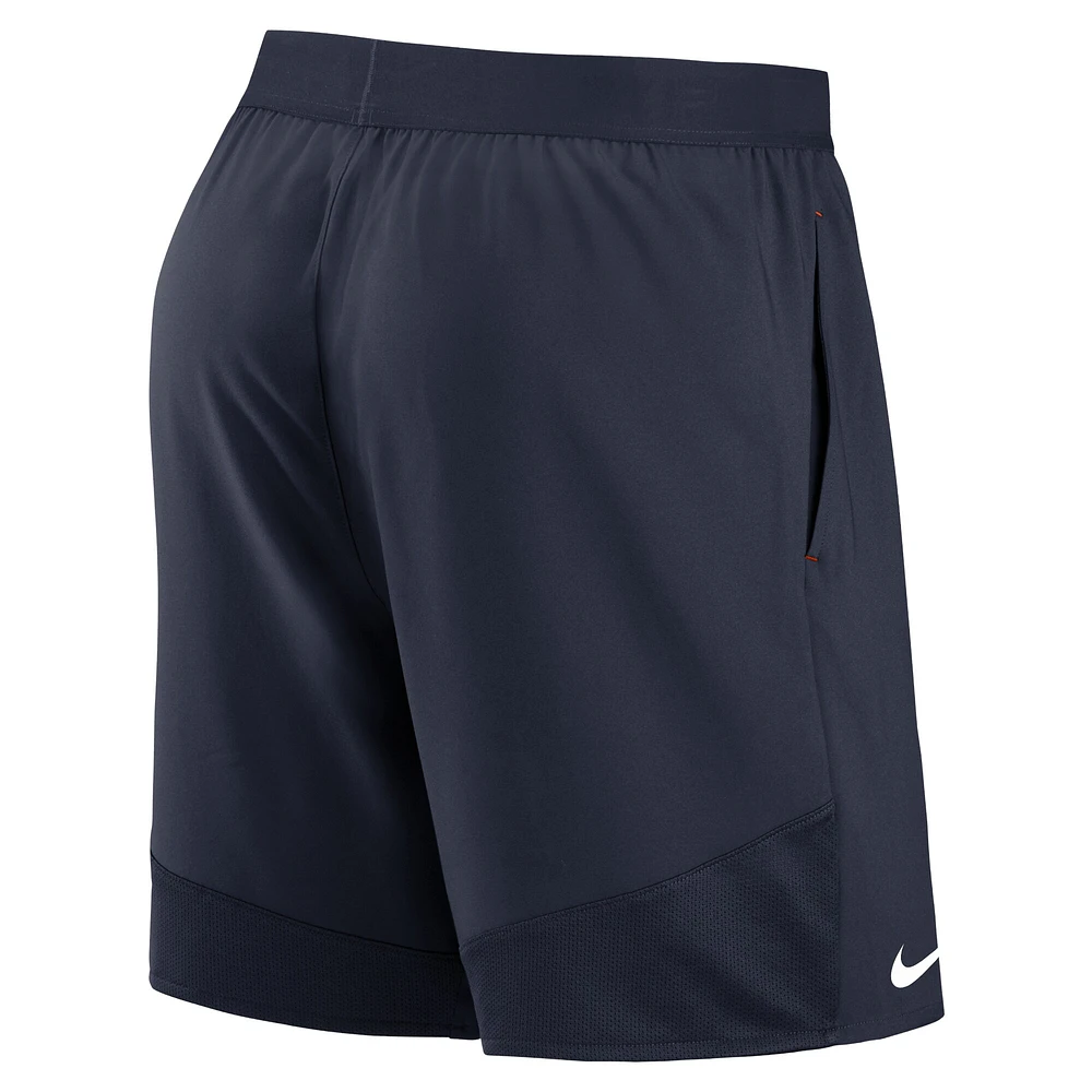 Men's Nike Navy Chicago Bears Stretch Woven Shorts