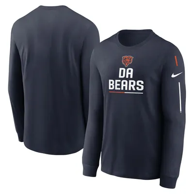 Chicago Bears Nike Team Slogan Long Sleeve T-Shirt - Navy