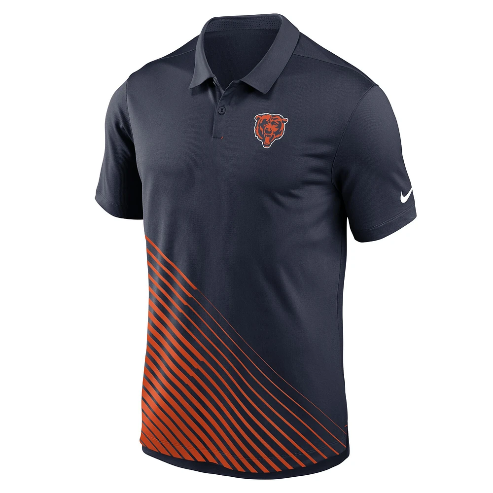 Polo Nike Chicago Bears Vapor Performance pour homme, bleu marine