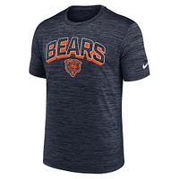 T-shirt Nike bleu marine Chicago Bears Velocity Performance pour homme