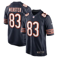 Men's Nike Nsimba Webster  Navy Chicago Bears Team Game Jersey