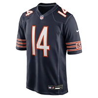 Men's Nike Olamide Zaccheaus  Navy Chicago Bears Team Game Jersey