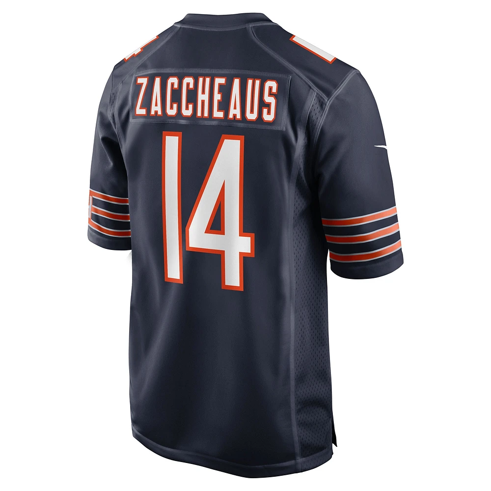 Men's Nike Olamide Zaccheaus  Navy Chicago Bears Team Game Jersey