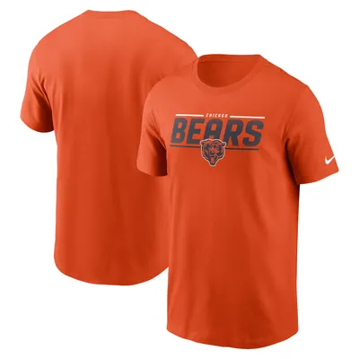 Lids Chicago Bears Nike Fan Gear Colorblock Tri-Blend T-Shirt