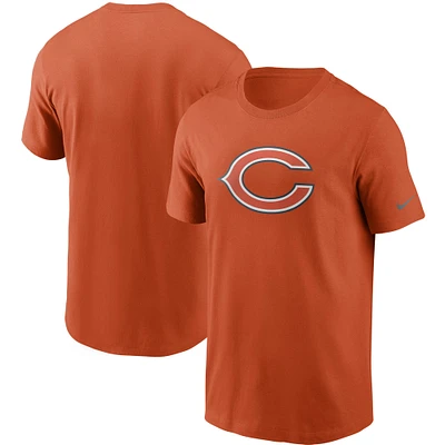 T-shirt à logo principal des Chicago Bears Nike orange pour homme