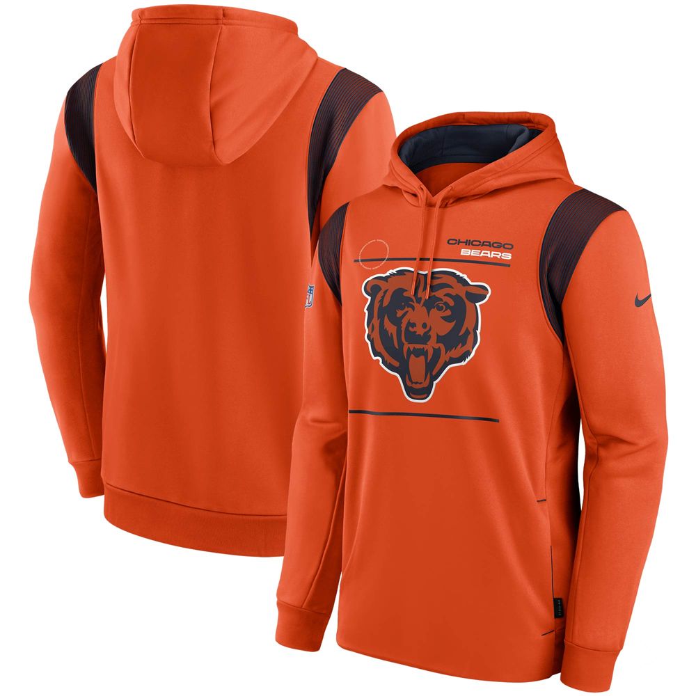 Chicago Bears Nike Side Line Therma Hoodie - Youth