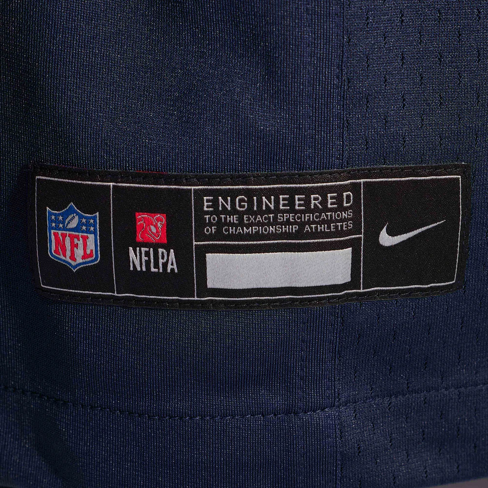 Men's Nike Ozzy Trapilo  Navy Chicago Bears Team Game Jersey