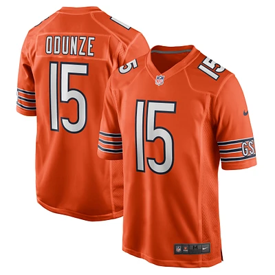 Maillot de match alternatif Nike Rome Odunze pour hommes, orange, Chicago Bears