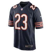 Maillot de match l'équipe Nike Roschon Johnson pour hommes, bleu marine, Chicago Bears