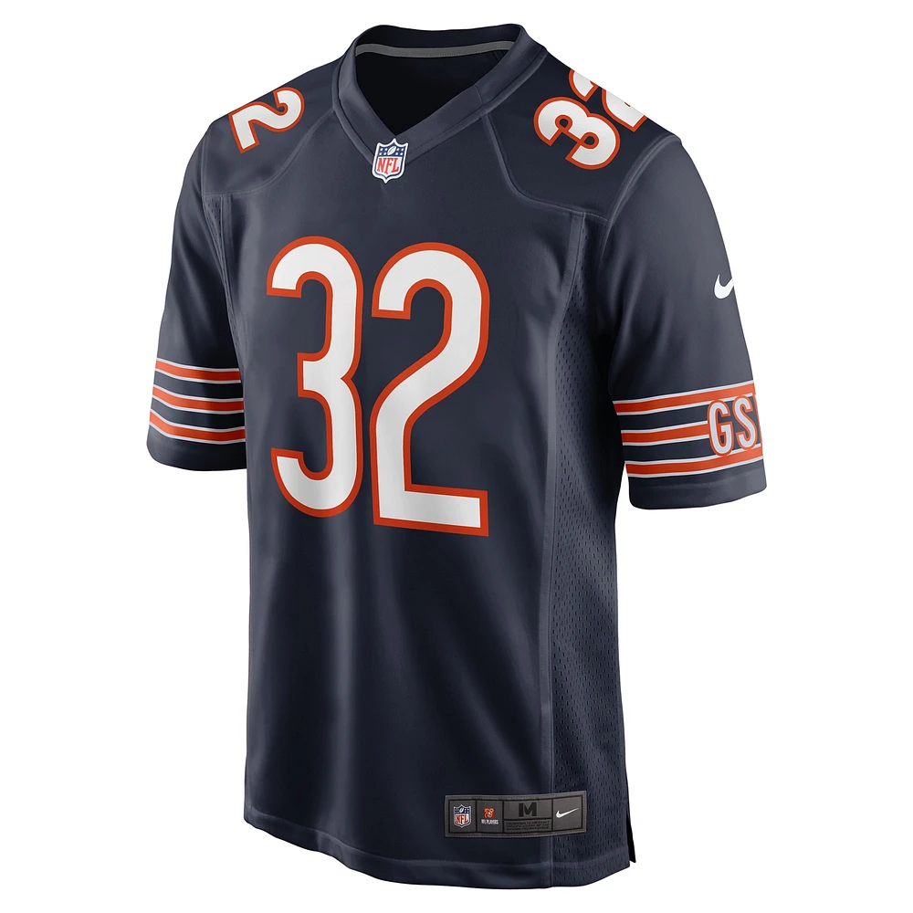 Maillot de match Nike Terell Smith bleu marine pour homme des Chicago Bears