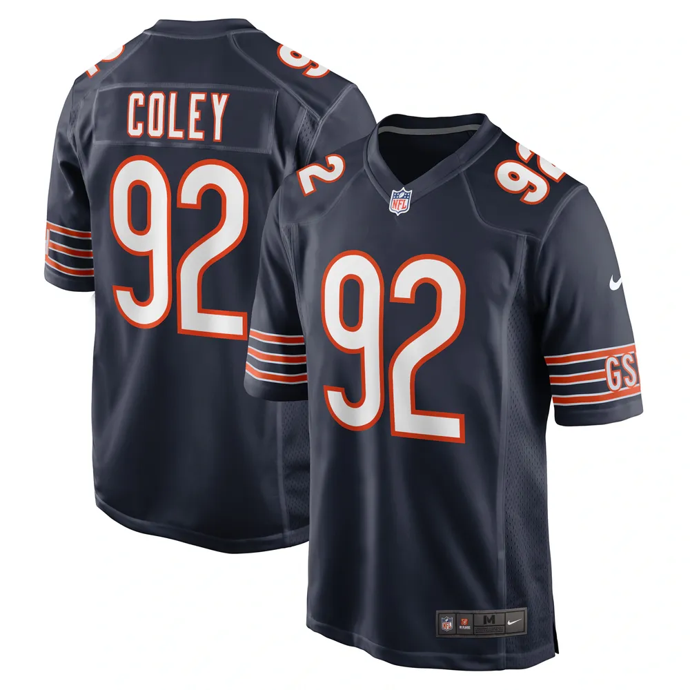 Lids Trevon Coley Chicago Bears Nike Game Player Jersey - Navy