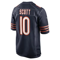 Maillot de match Nike Tyler Scott bleu marine des Chicago Bears pour homme