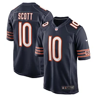 Maillot de match Nike Tyler Scott bleu marine des Chicago Bears pour homme