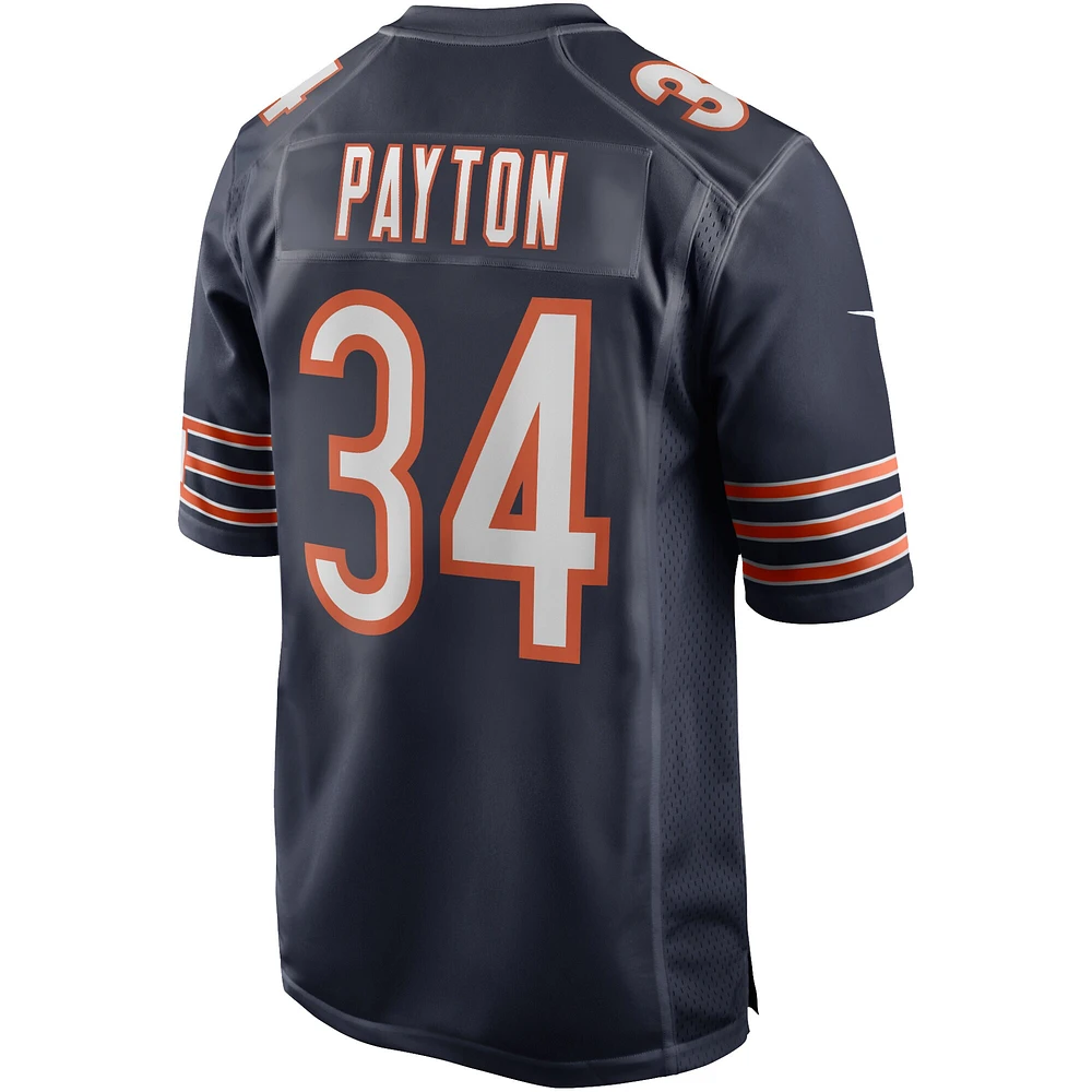 Maillot de joueur retraité Nike Walter Payton pour hommes, bleu marine, Chicago Bears Game