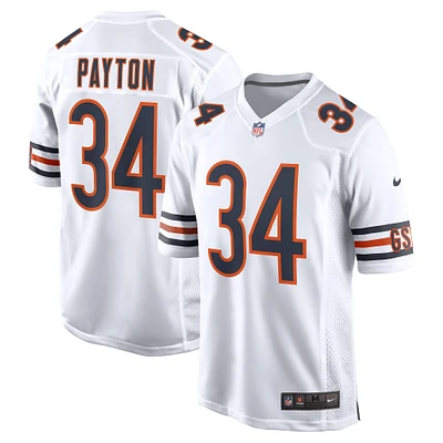 Maillot Nike Walter Payton pour homme, joueur retraité à l'extérieur des Chicago Bears, blanc
