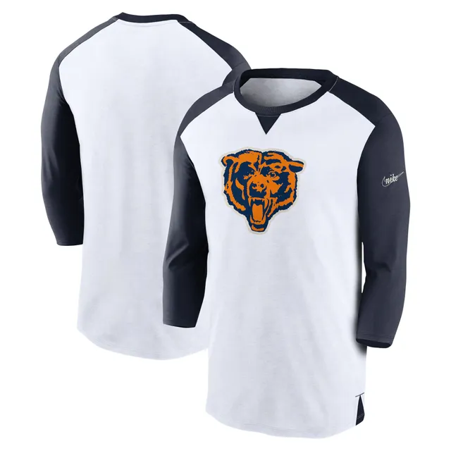 Men's Nike Heather Navy Chicago Bears Team Tri-Blend T-Shirt Size: Medium