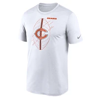 T-shirt Nike Chicago Bears Legend Icon Performance pour homme, blanc