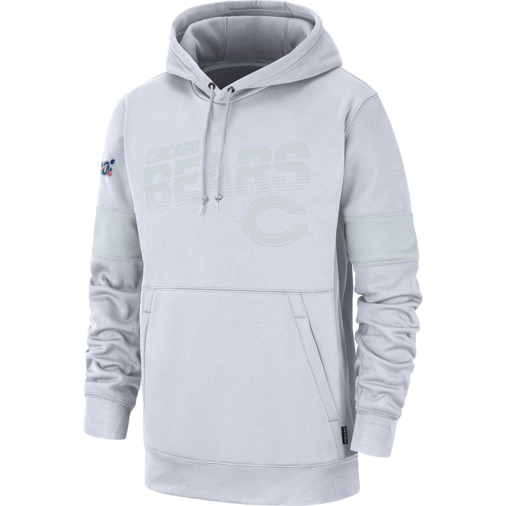 Chicago Bears Nike Side Line Therma Hoodie - Youth