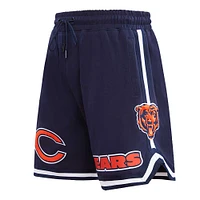 Short en chenille classique Pro Standard bleu marine Chicago Bears pour hommes