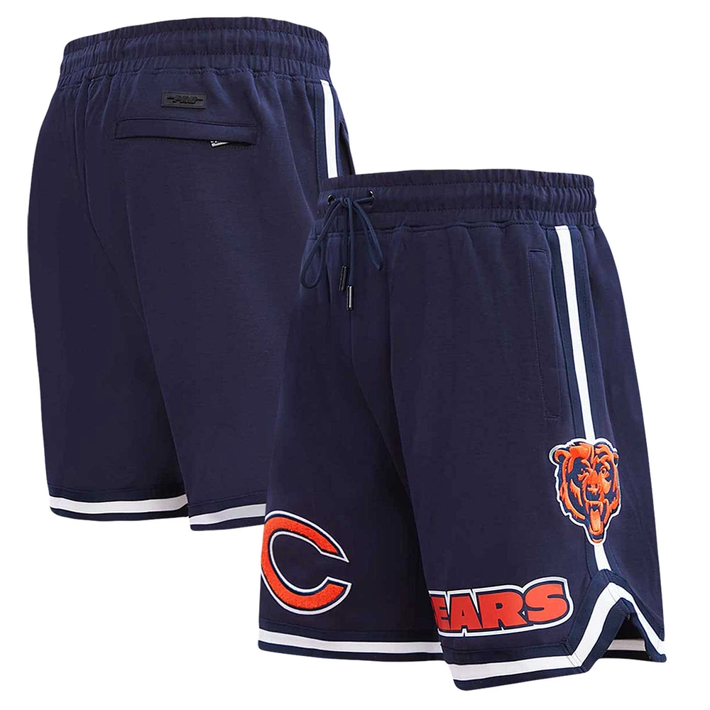 Short en chenille classique Pro Standard bleu marine Chicago Bears pour hommes