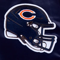 Veste à boutons-pression en satin sublimé Pro Standard Navy Chicago Bears pour homme