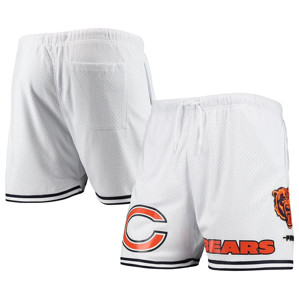 Short en maille Chicago Bears Pro Standard pour homme, blanc/noir