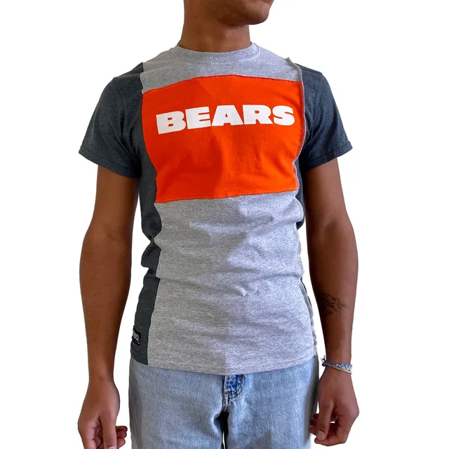 Chicago Bears Refried Apparel Sustainable Angle Long Sleeve T-Shirt -  Heather Gray