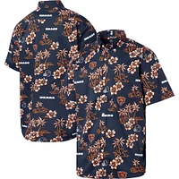 Chemise boutonnée Kekai pour homme Reyn Spooner bleu marine des Chicago Bears