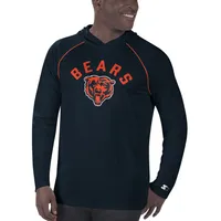 T-shirt à manches longues Raglan des Chicago Bears Starter pour homme - Bleu marine