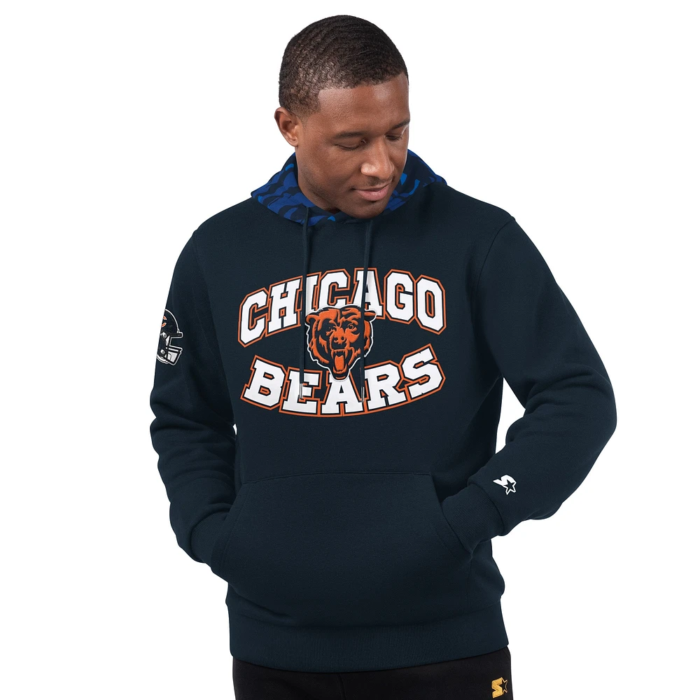 Sweat à capuche bleu marine pour homme Chicago Bears Thursday Night Gridiron