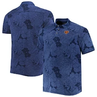 Polo Tommy Bahama Navy Chicago Bears Big & Tall Miramar Blooms pour homme