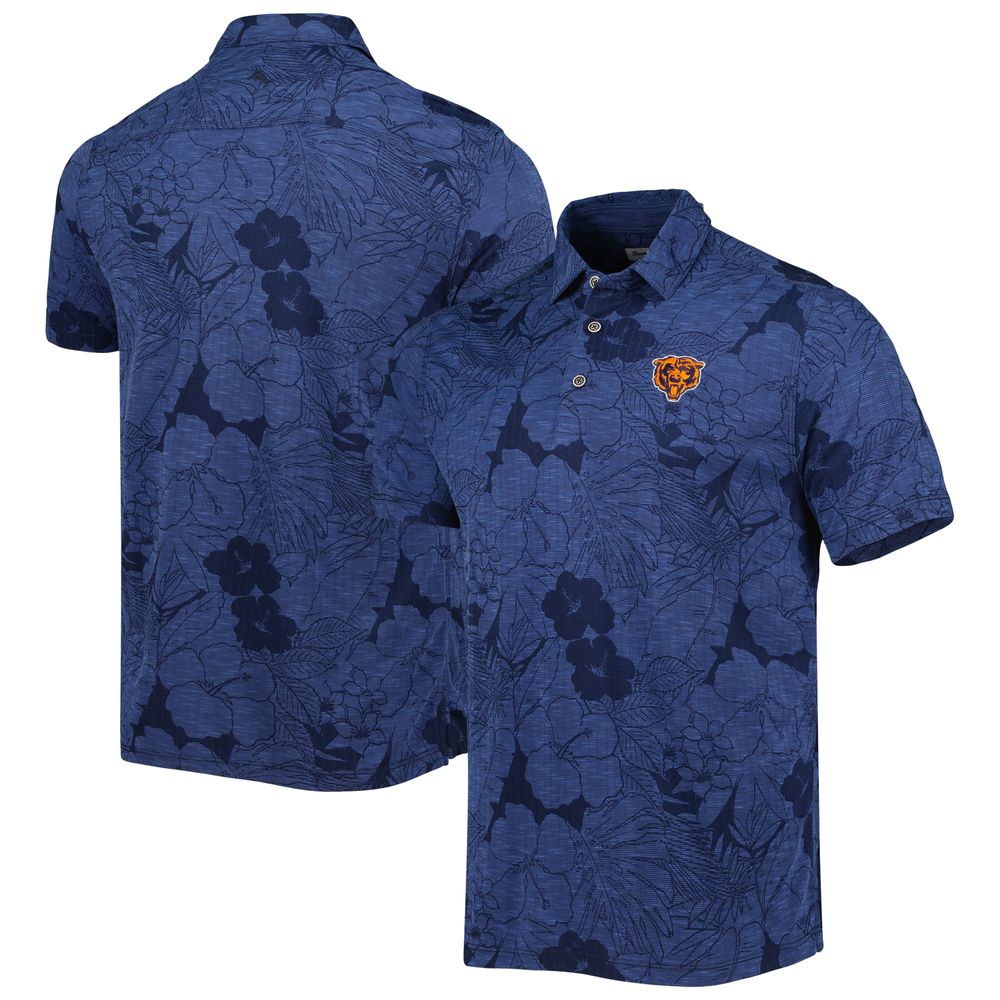 Men's Tommy Bahama Navy Chicago Bears Miramar Blooms Polo