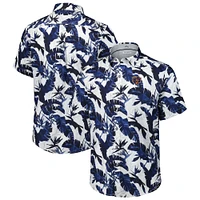 Men's Tommy Bahama Navy Chicago Bears Sunnyvale Blooms Camp Button-Up Shirt