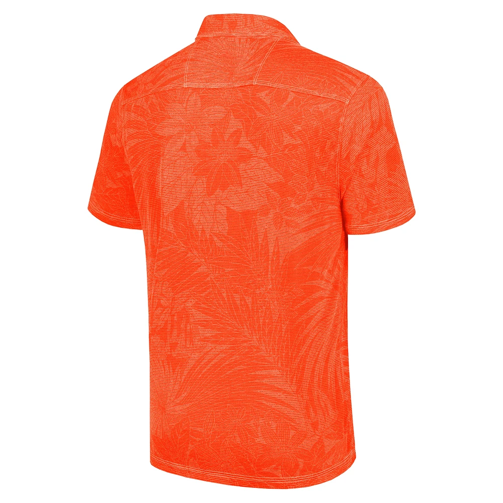 Men's Tommy Bahama Orange Chicago Bears Big & Tall Santiago Paradise Polo