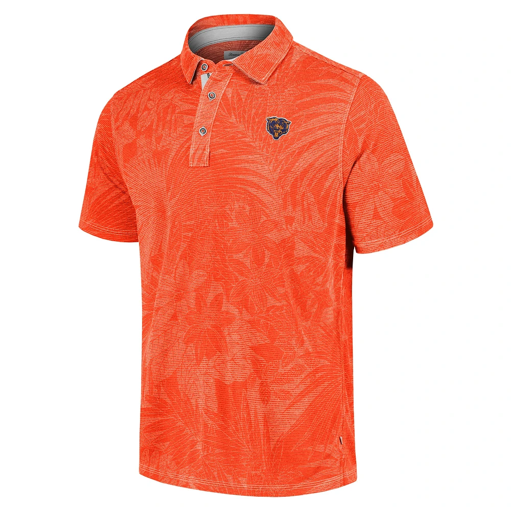 Men's Tommy Bahama Orange Chicago Bears Sport Santiago Paradise Polo