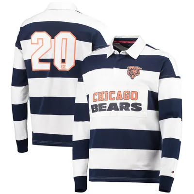 Chicago Bears Cutter & Buck Big Tall Advantage Long Sleeve Polo - Navy