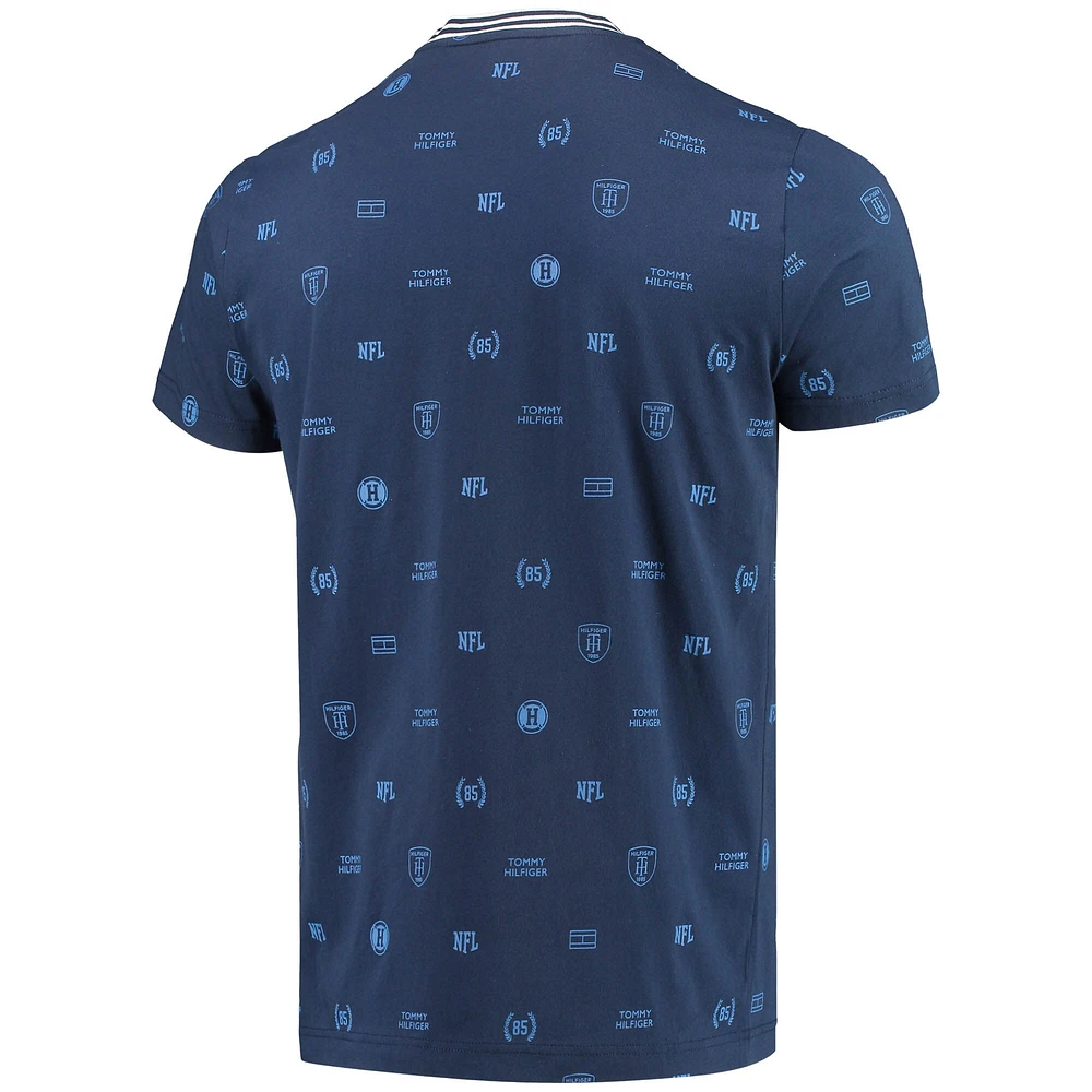 T-shirt à poche Tommy Hilfiger pour homme bleu marine Chicago Bears Essential