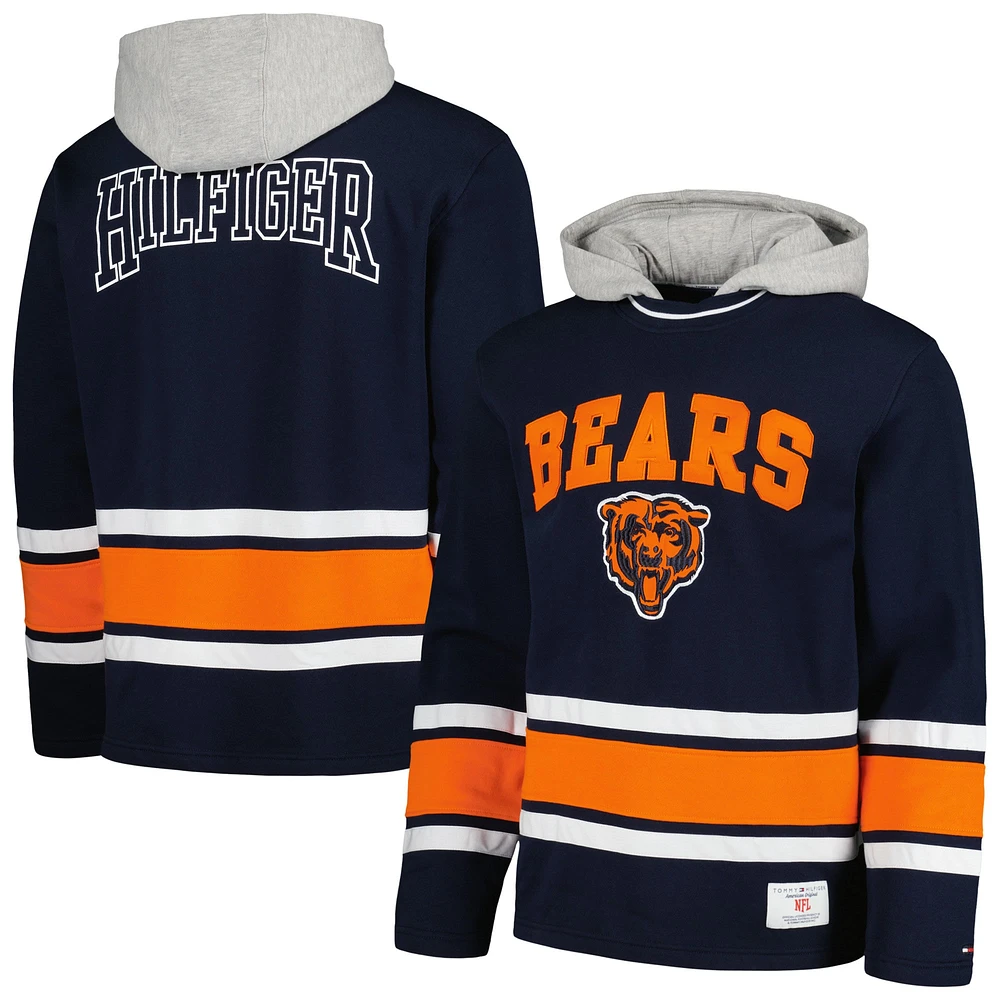 Sweat à capuche tendance Tommy Hilfiger Chicago Bears Ivan pour hommes, bleu marine