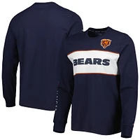 T-shirt à manches longues Tommy Hilfiger Chicago Bears Peter Team bleu marine pour homme