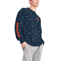 Men's Tommy Hilfiger Navy Chicago Bears Reid Graphic Pullover Sweatshirt