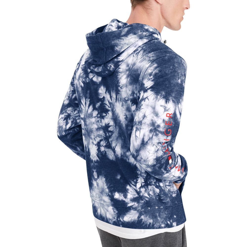 Men's Tommy Hilfiger Navy Chicago Bears Stanley Tie-Dye - Pullover Hoodie