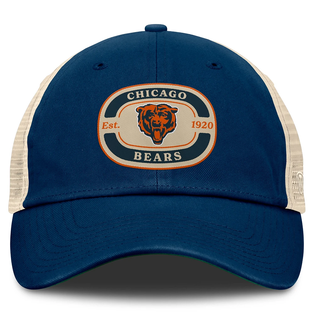 Men's Top of the World Navy Chicago Bears Team Patch Adjustable Hat