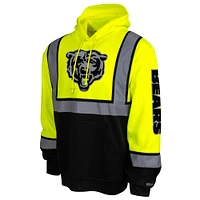 Men's Yellow Chicago Bears High-Visibility Safety Hooded Sweatshirt